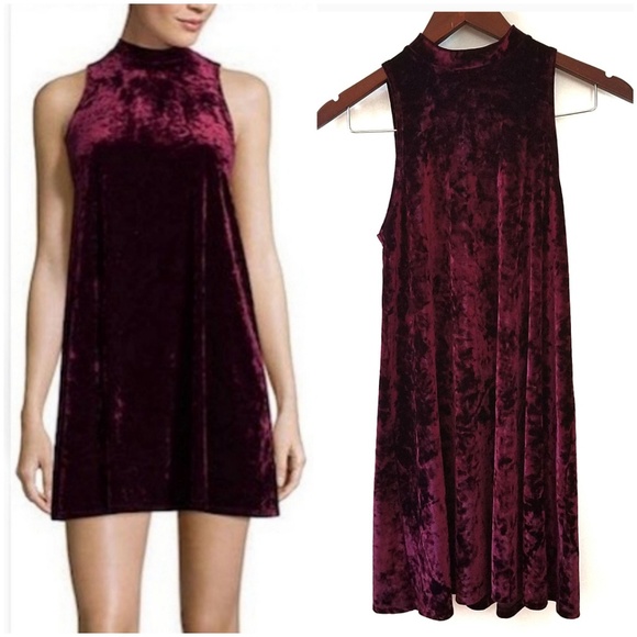 Arizona Jean Company Dresses & Skirts - Arizona Jean velvet mini dress, Burgundy, S